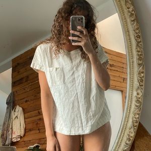 George Linen and Cotten Baseball Stripe Tee